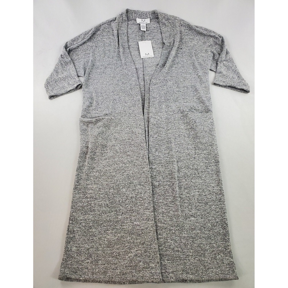 MAGASCHONI women cardigan light sweater G901119 grey rayon spandex sz S $68